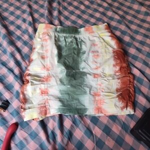 XCVI Multicolor Tie-Dye Mini Skirt